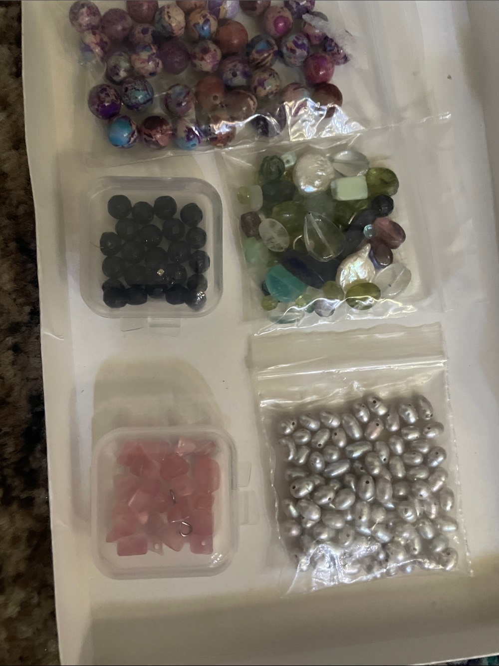 🖤5/$25 beads real pearl gemstone - Picture 2 of 8